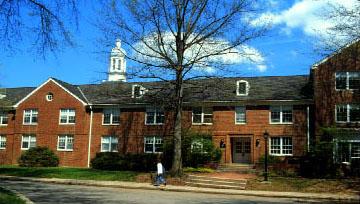 Photo of Johnson Hall, located on East Green